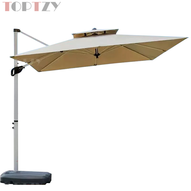 探在途 TZT5072109 户外遮阳伞庭院伞别墅露天花园罗马伞 2.2米 钛钢款