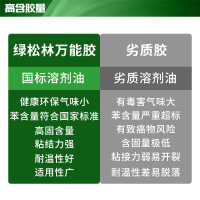 绿松林万能胶强力胶粘剂木工用粘地毯地板革人造草坪喷绘布的专用胶水大桶装 12kg