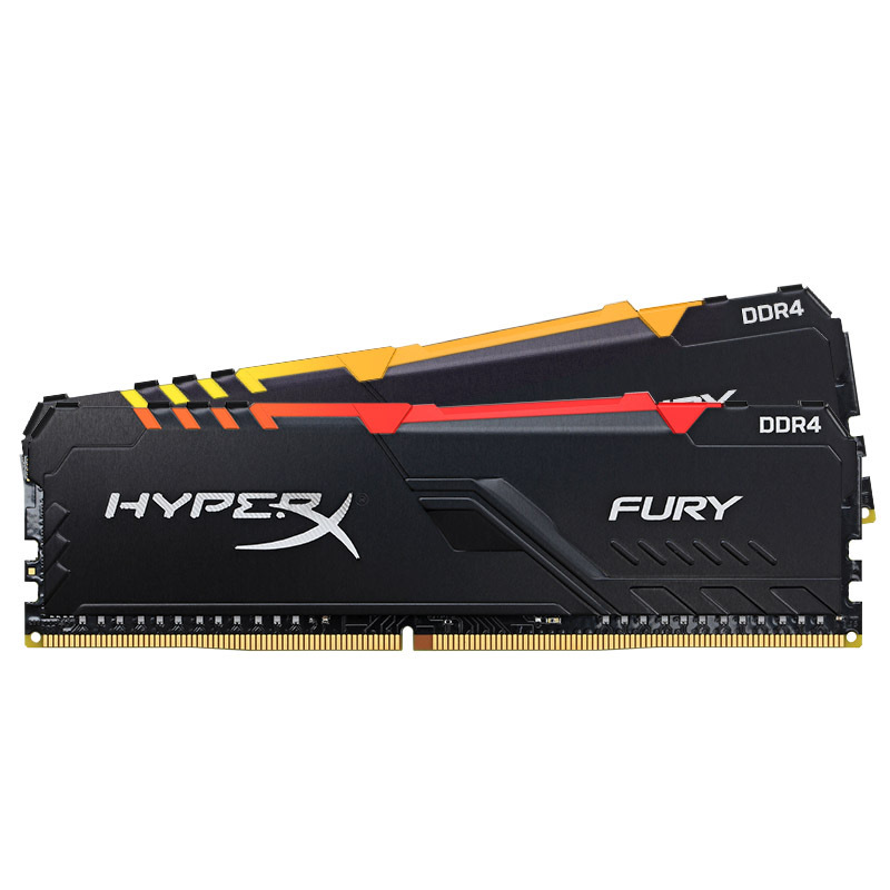 金士顿 (Kingston) FURY 32GB(16G×2)套装 DDR4 3600 台式机内存条 Beast野兽系列 RGB灯条 骇客神条