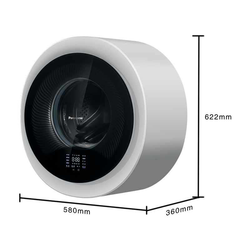 松下壁挂式滚筒洗干一体机XQG30-AD500W