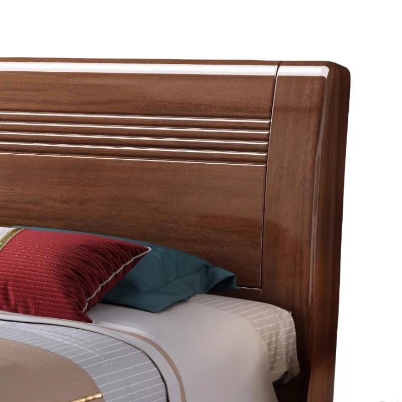 豫龙都 床+床垫+床头柜1.5m 套高清大图