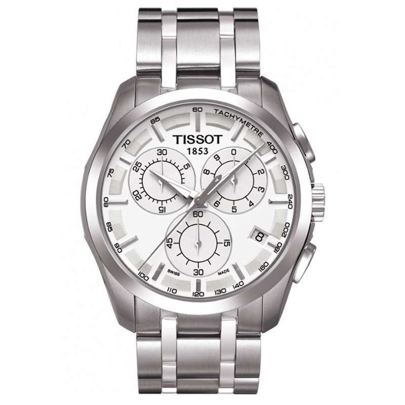 天梭(TISSOT)手表 库图系金属列钢带男士手表时尚休闲 皮革 皮带 石英表 男 T035.617.16.031.00