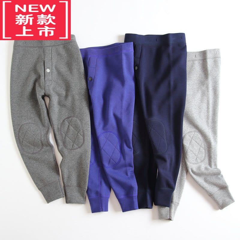 可莉允男童加绒保暖裤儿童秋裤内穿棉毛裤加厚棉裤秋冬季宝宝护膝打底裤图片