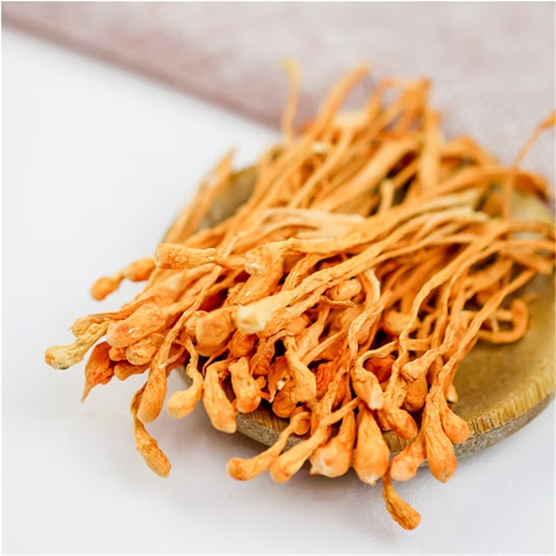 甄选正品虫草花干货菇煲汤官方店金菇干菌菇材料大孢头虫草非特级高清大图