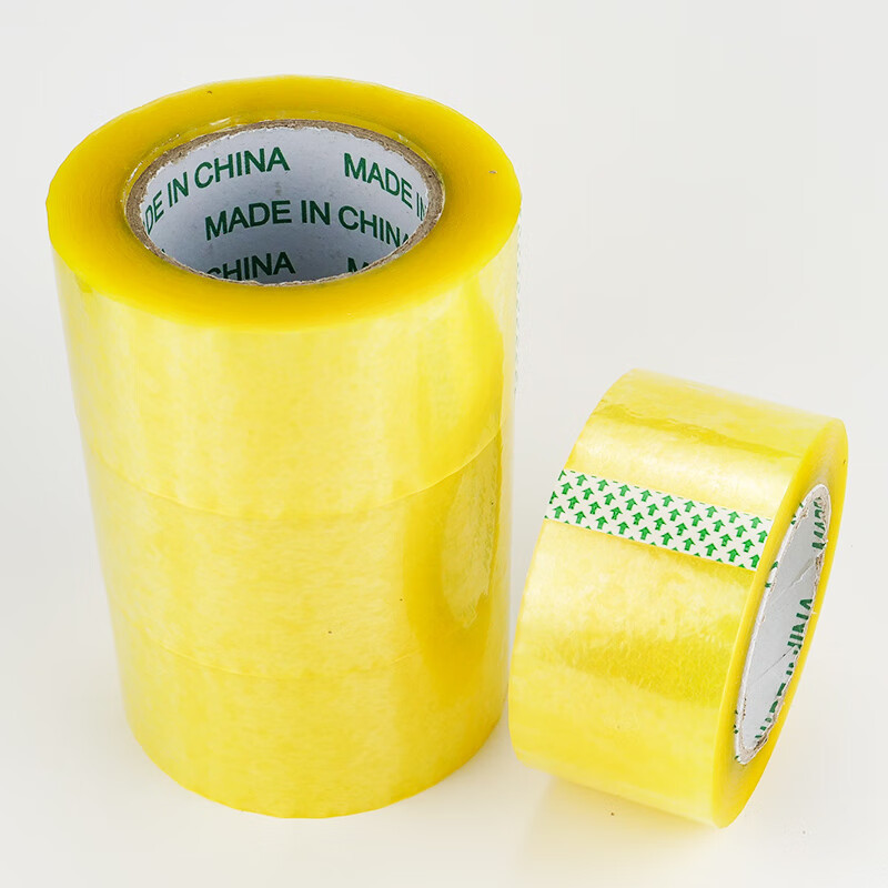 海斯迪克透明胶带快递打包封箱大卷宽胶布5cm宽165m长厚3cm30卷hkl498