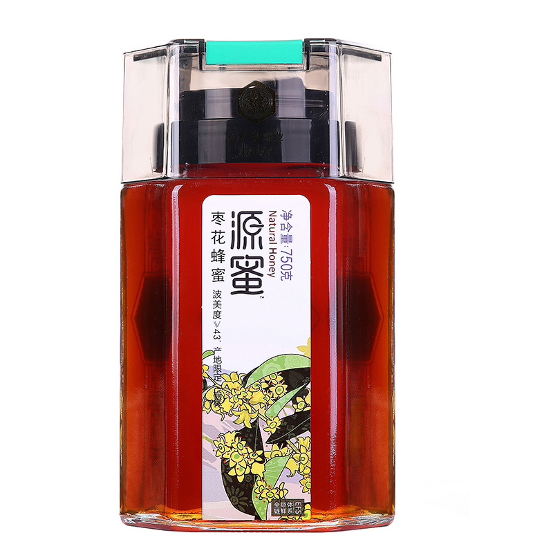 北京同仁堂蜂业枣花蜂蜜750g/瓶 天然农家自产土枣花蜂蜜 枣花蜜天然滋补蜂蜜 波美度 ≥43° 瓶装液态蜜