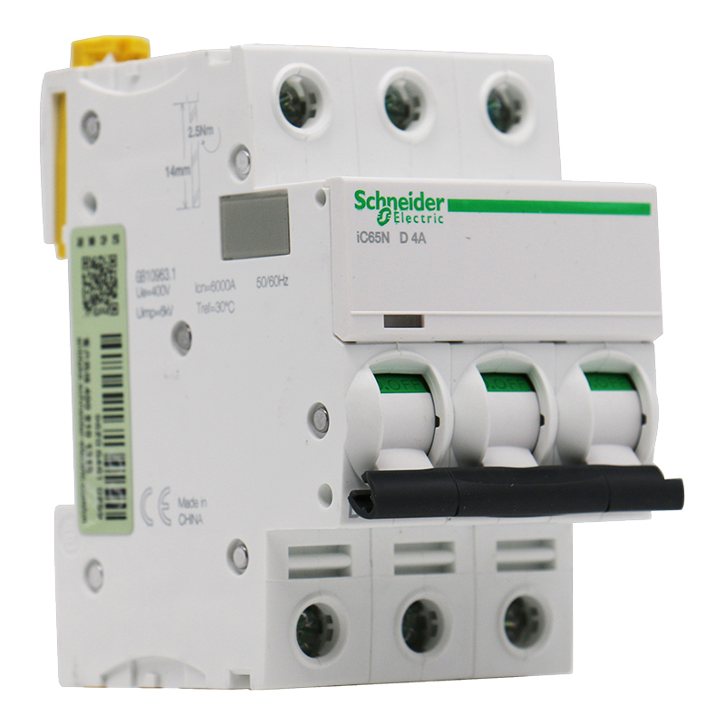 施耐德 断路器 A9F19306 IC65N 6KA 3P D6A电工用品