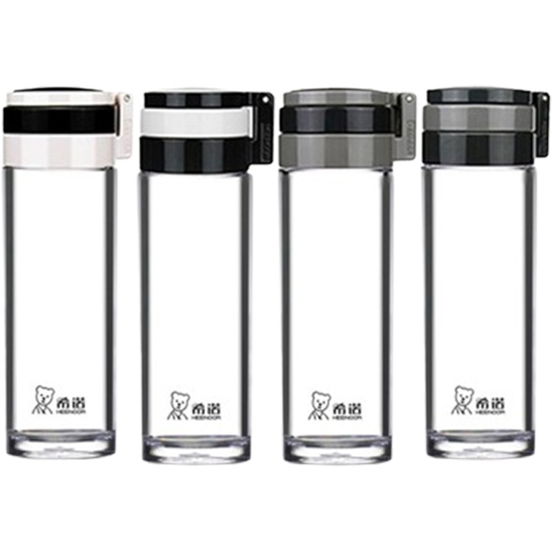 希诺塑料杯385ml大容量耐高温XN-8075(颜色随机)