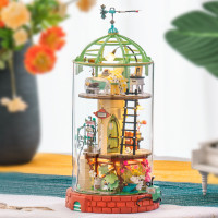 若来 圣诞节礼物玻璃屋diy小屋手工制作 星河云阁