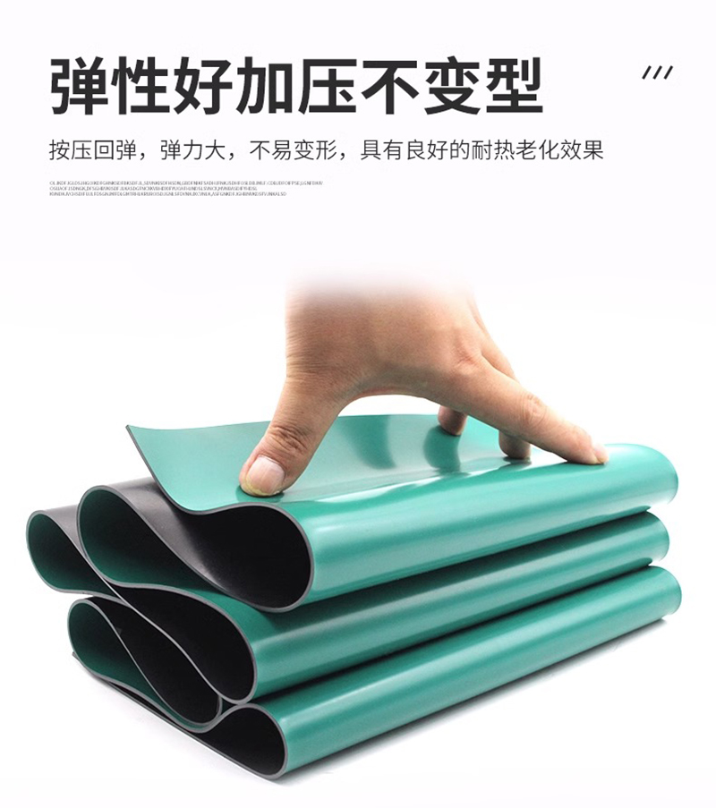 防静电台垫橡胶桌垫 0.6米*10米 厚2毫米高清大图