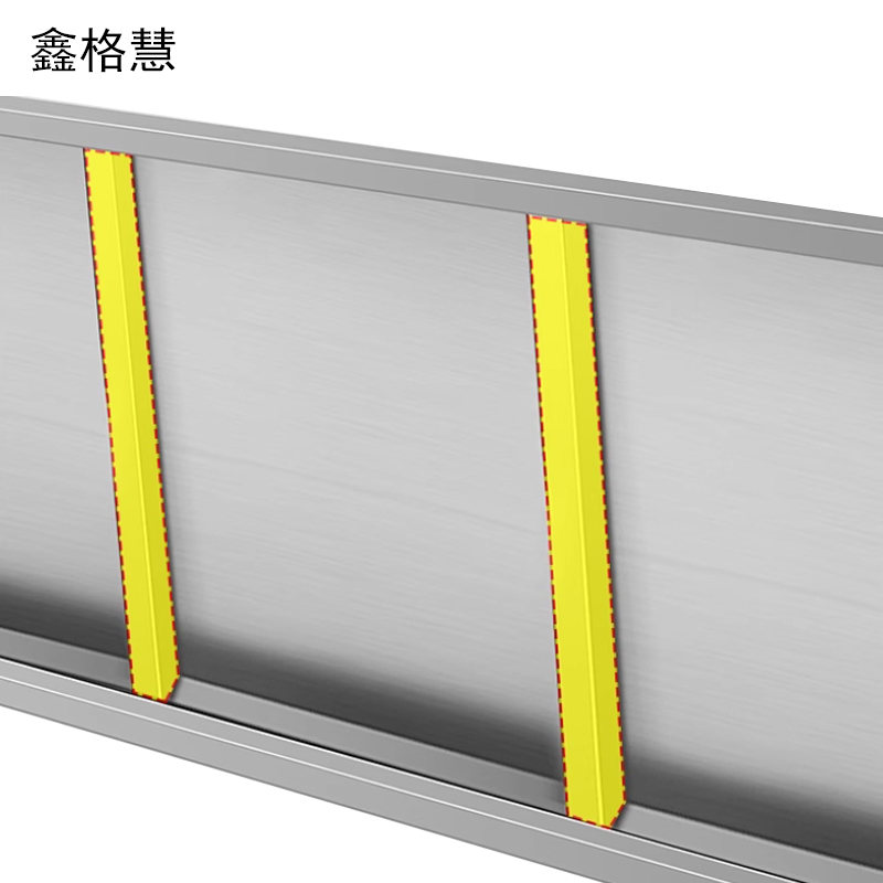 鑫格慧 置物架货架厨房收纳不锈钢储物 150*40*120cm 个