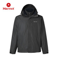 Marmot/土拨鼠年男士抓绒三合一防风防泼水冲锋衣