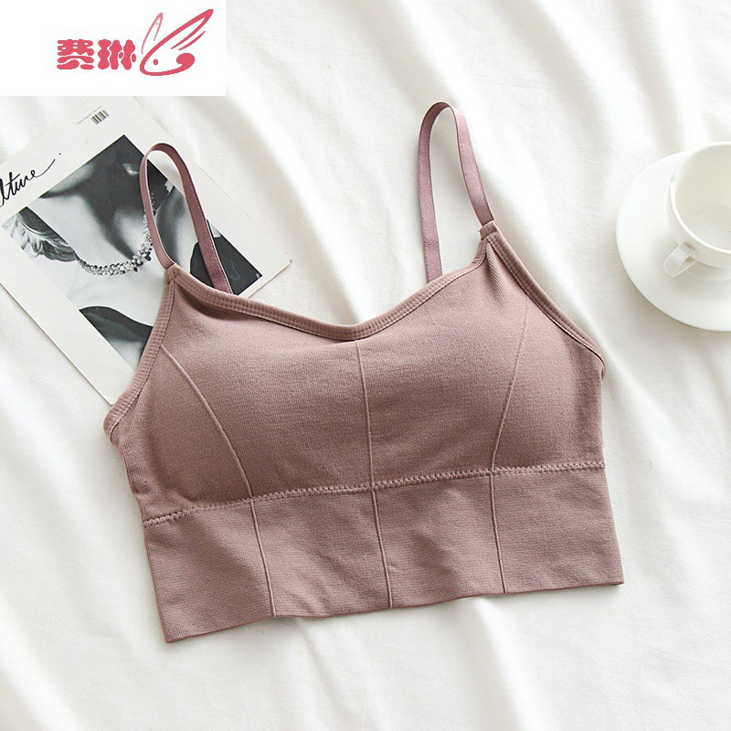无钢圈高中学生少女聚拢内衣女小背心内穿小胸平胸调整型文胸抹胸费琳