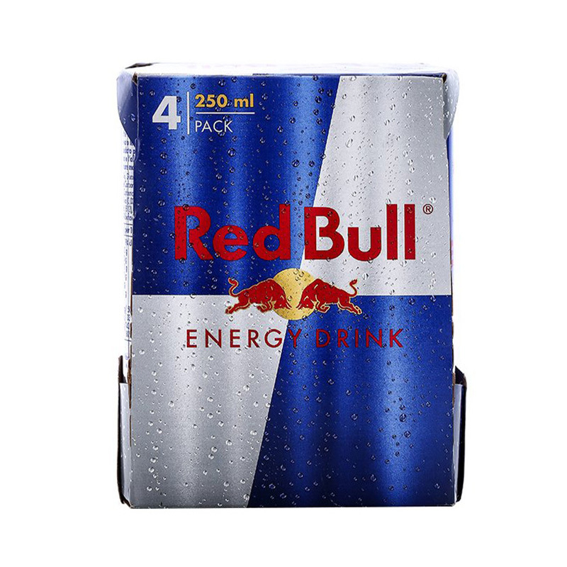 奥地利原装进口 红牛(Red Bull)含气维生素功能饮料 250ml*4罐