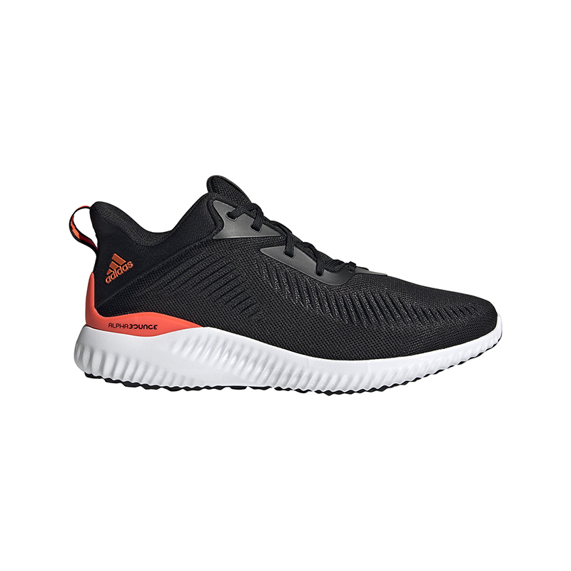 adidas Alphabounce EK 黑橙色 耐磨防滑 跑步鞋 GY5402