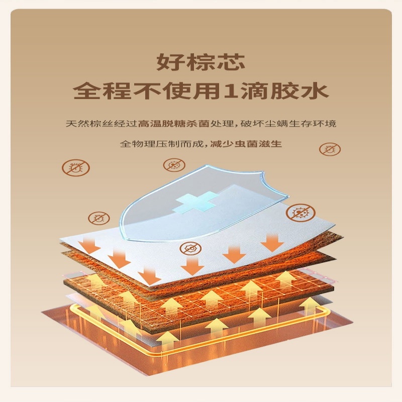 荺炬椰棕床垫高清大图