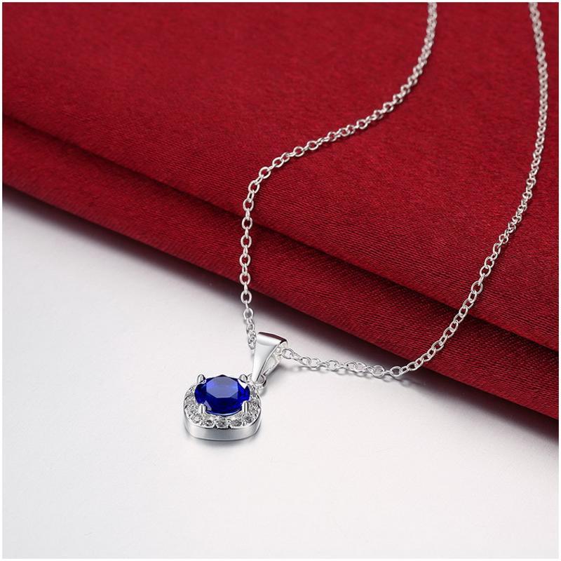 N465 Women Silver Necklace 镀925纯银女项链日韩版锁骨链潮人送女朋友七夕情人节礼物