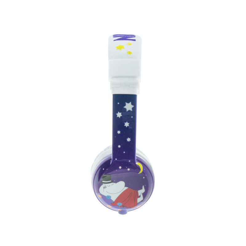 buddyPHONES MOOMIN儿童专用耳机头戴式英语听力学习视频通话有线耳机正版可爱卡通漫画小孩生日礼物 紫色