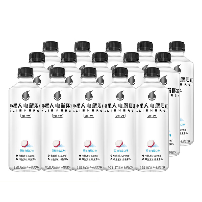 元气森林-C 外星人电解质水0糖0卡补水饮料荔枝海盐味 500ml*15瓶高清大图