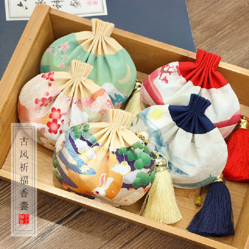 卓一生活(ZUEI)端午仿真丝古风祈福香囊