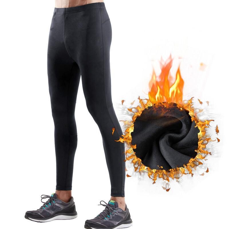 珂卡慕kekamu运动紧身裤男跑步速干压缩训练长裤加绒健身田径马拉松