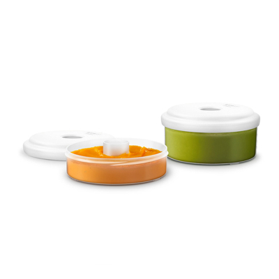飞利浦 AVENT 孕婴童餐具 新安怡-宝宝辅食储存盒 SCF876/03 PP材质 辅食储存盒 120+240