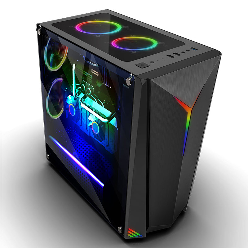 世纪之星 i7级六核至强E5 2620/GTX1050 2G独显/16GB内存/256GB固态 高效家用办公LOL 游戏电脑 台式机 组装电脑 台式电脑 电脑主机+18.5英寸平面