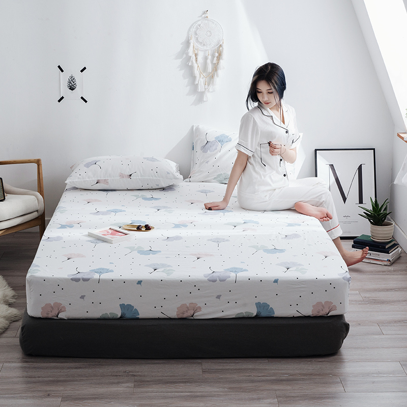 美帮汇保护套全棉床笠单件1.2m1.5m1.8米全棉床垫套床包防滑 林荫路下/床笠CW 180cmx200cm