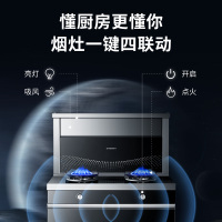 创维(SKYWORTH)集成灶一体灶家用消毒柜一体下排式侧吸油烟机环保灶烟灶JJZT-J03B天然气