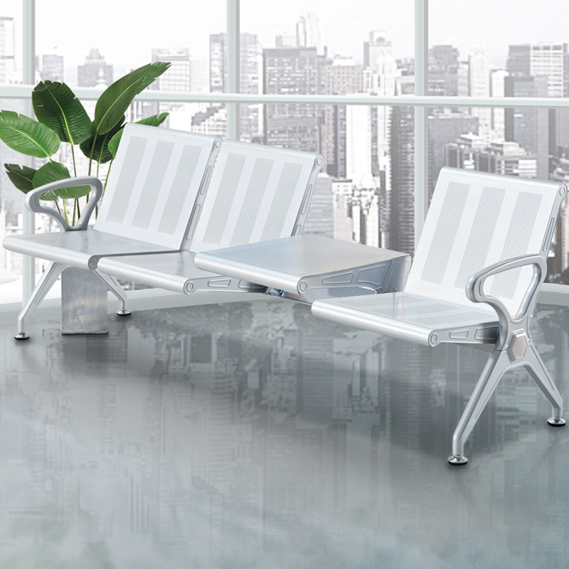 中豫鑫泽 ZYXZ5021042 连排椅机场椅公共座椅长椅等候椅 加厚款三人位加茶几高清大图