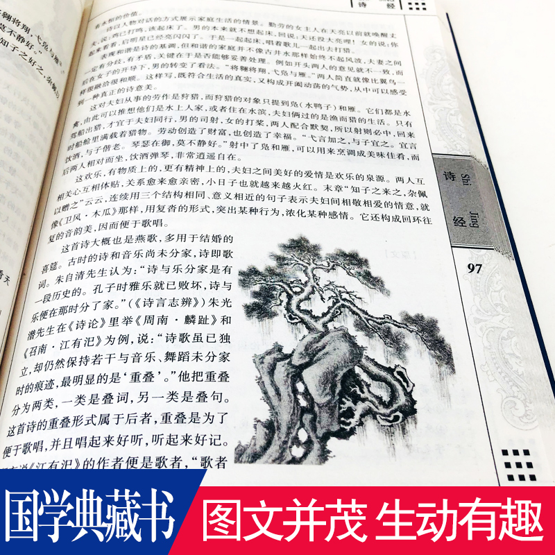[正版]诗经全集风雅颂原著诗经原文译注赏析中国古诗词歌赋诗经楚辞典全集 全套国学经典书籍文白对照唐诗三百首宋词高清大图