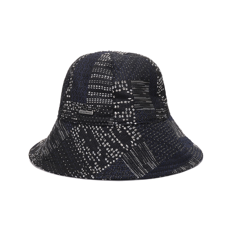 阿玛尼 emporio armani 男士拼接提花渔夫帽627182 3r532