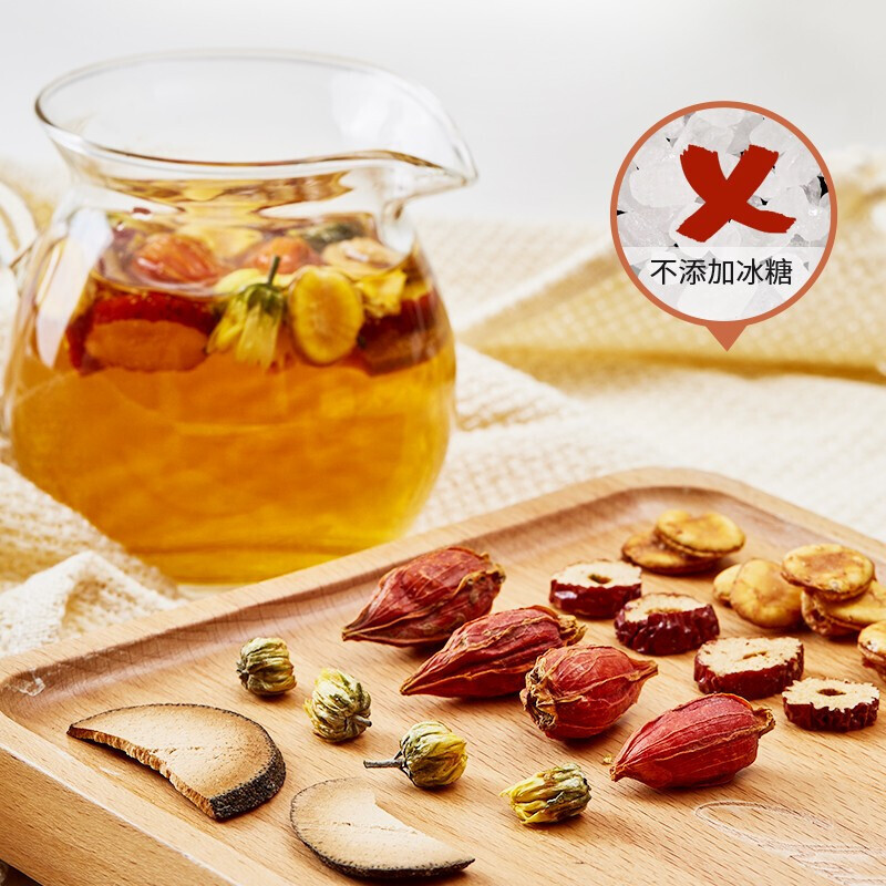 茶里(ChaLi)桔红罗汉果茶 菊花茶栀子红枣组合型水果花茶