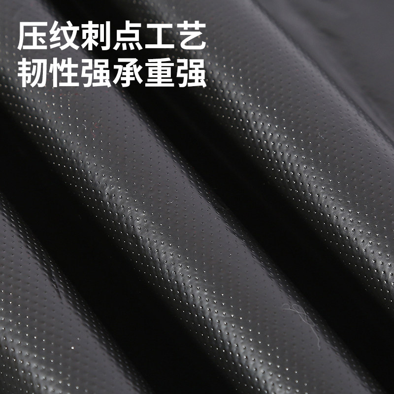 司洁熙大垃圾袋 大号加厚黑色平口户外垃圾袋 130*140cm 50只高清大图