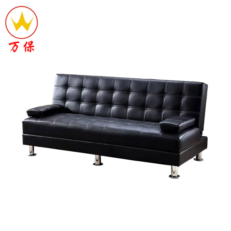 <万保>沙发 办公家具 商务办公西皮沙发 可放倒作床 现代简约 商务休闲待客沙发