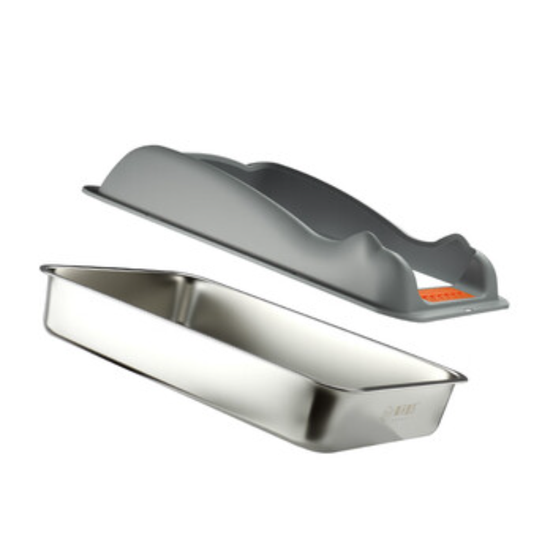 苏宁 漫沃星系 猫砂盆 不锈钢+PP 600*400*235mm高清大图