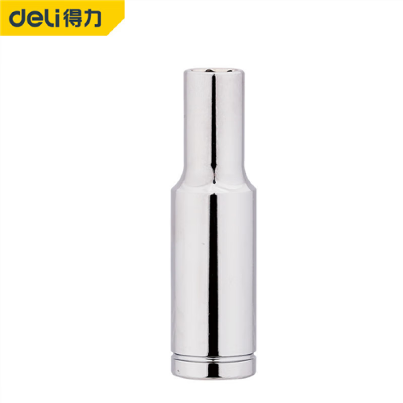 得力 (终保)6.3mm系列六角长套筒(银)10mm【DQ2430】