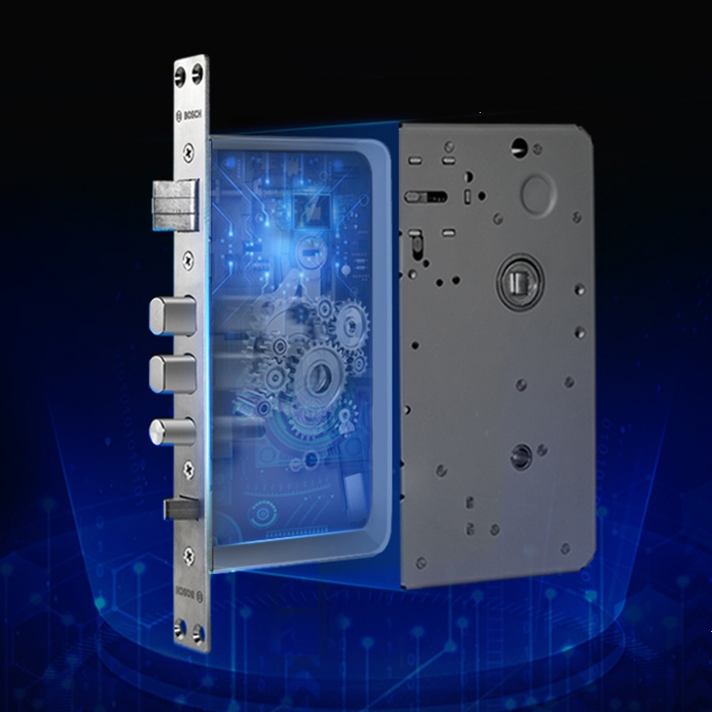 博世(bosch)全自动智能门锁el600指纹锁防盗门电子密码刷卡锁远程智控