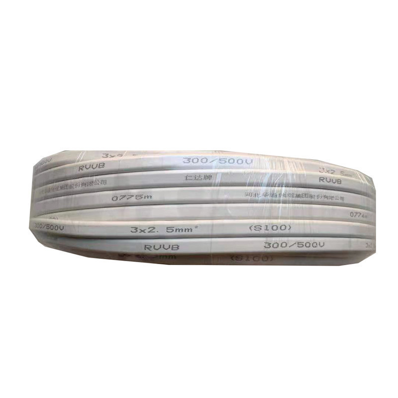 仁达(RNEA) 聚氯乙烯绝缘软护套电缆 RVVB 3X2.5mm² 白色/米