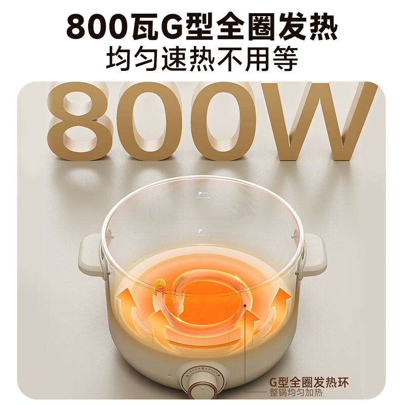 小熊多功能电煮锅分体式家用宿舍学生锅高清大图