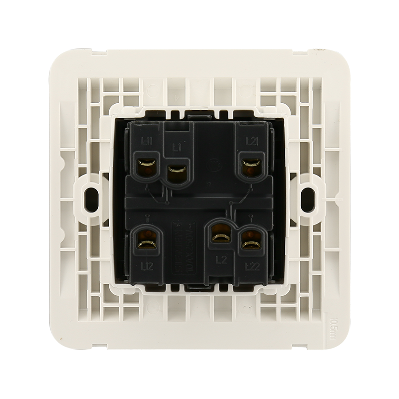 西门子开关插座面板 单开双控单控双开双控开关 单联开关皓睿砂釉金色