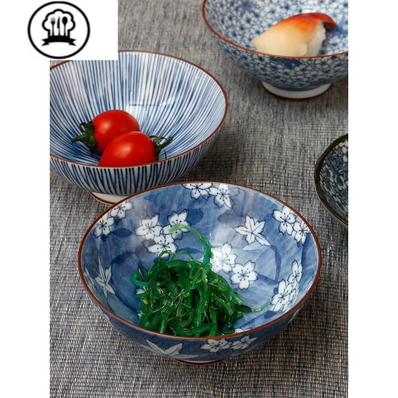 敬平陶瓷碗家用日式和风餐具饭碗面碗青花瓷碗套装礼品