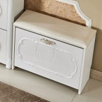 超薄换鞋凳翻斗鞋柜白色简约现代穿鞋坐凳欧式储物凳简易小窄凳子_981_691 田园24*45*45