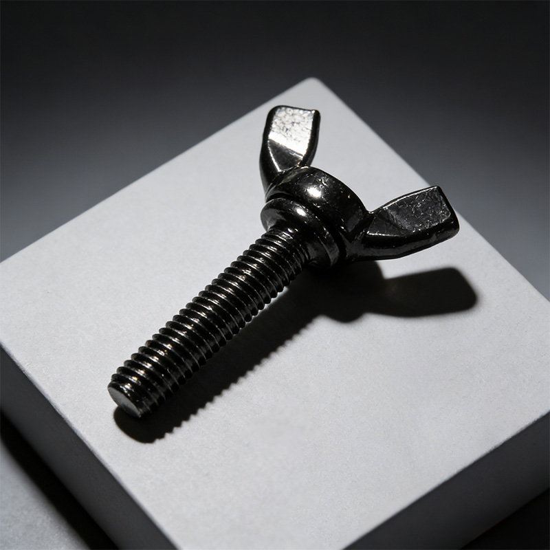 斯赞 黑色蝶形螺丝钉镀锌4.8级 M5*16 个高清大图