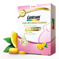 惠氏 善存（Centrum）DHA Gummy鱼油提取物软糖 善存DHA 孕期备孕孕期哺乳 1.5g*27*2