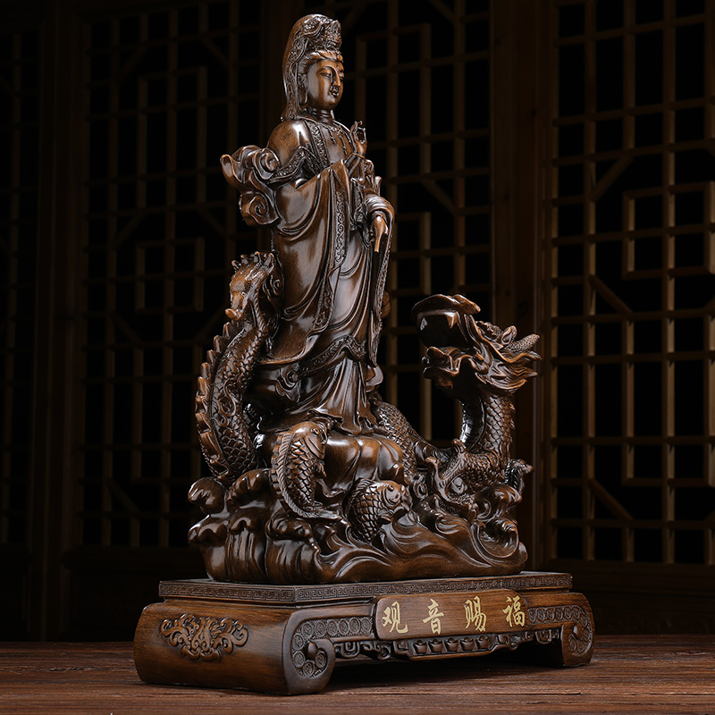 美帮汇观音摆件佛像供奉家用观世音菩萨家居客厅房间布置摆设高清大图