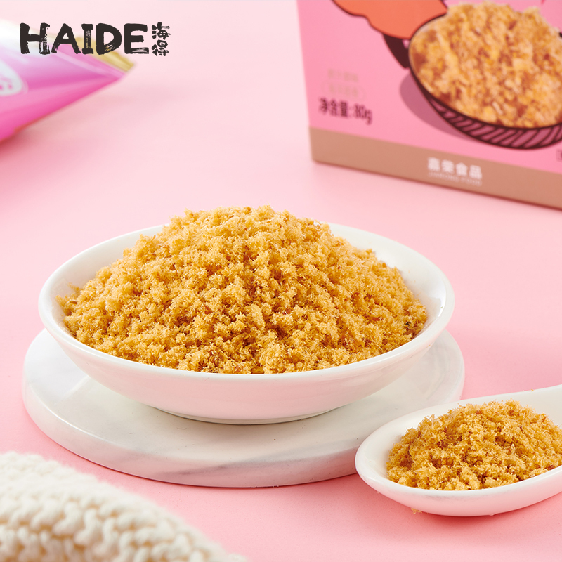 ZHMD海得卡通盒装三文鱼松80g