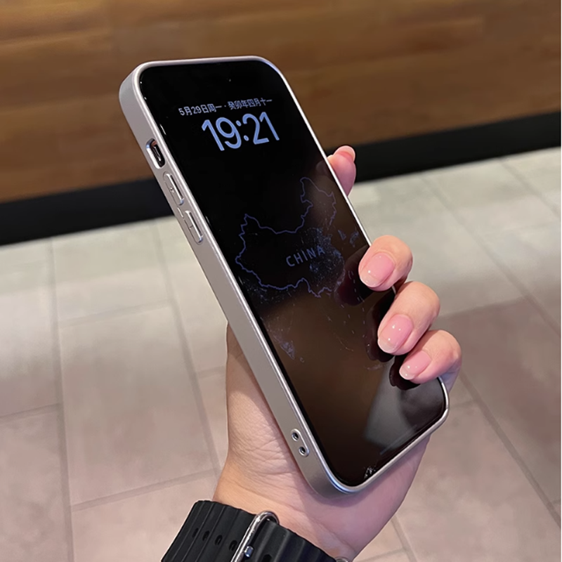 安美宝 苹果15promax手机壳iphone13磨砂新款12镜头膜11全包pro防摔14plus硬壳简约男女保护套高清大图