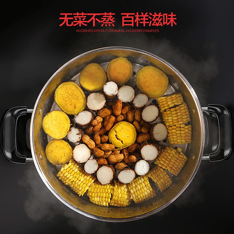 荣事达(Royalstar)电蒸锅电热锅电煮锅电炒锅多用途锅双层大容量DRG-40GB
