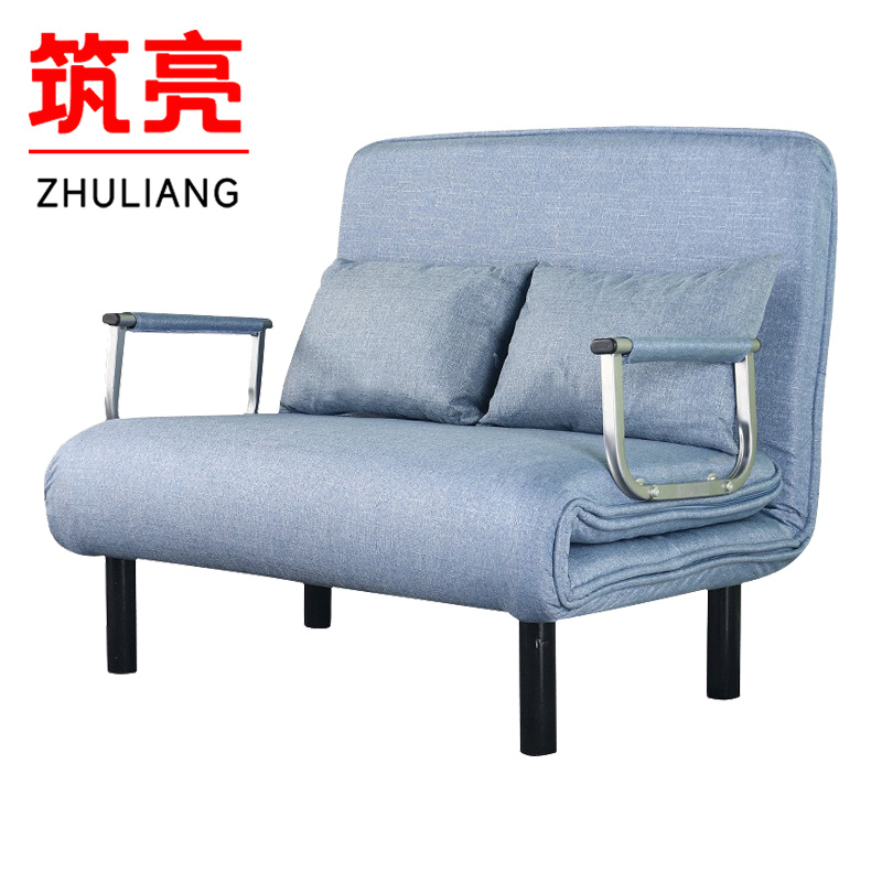 筑亮 沙发床 120*68*85cm蓝色 张高清大图